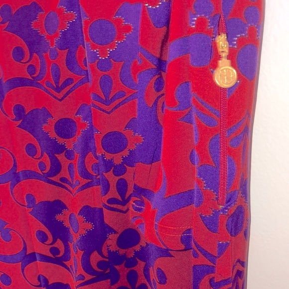 Embellished Ginger Damask Long Sleeve Dress - Picture 8 of 9